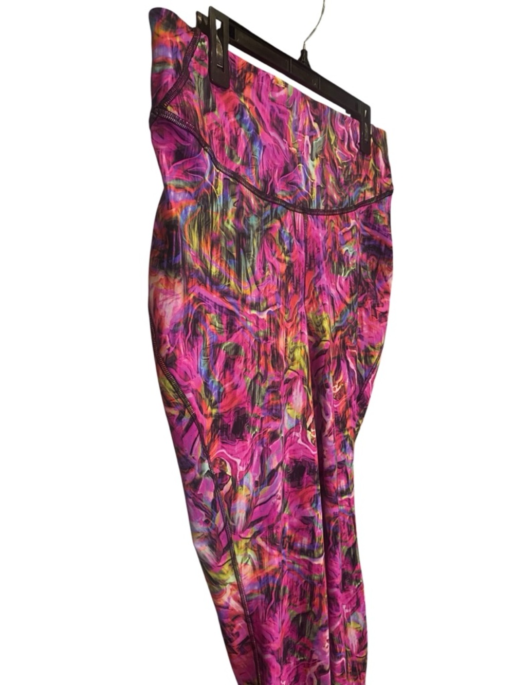 Lululemon Fast and Free High Rise Tight Leggings Hyper Flow Pink Multi Size 14 - Picture 4 of 14